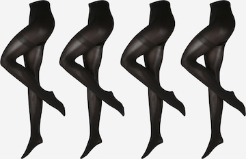 Urban Classics Fine Tights in Black: front