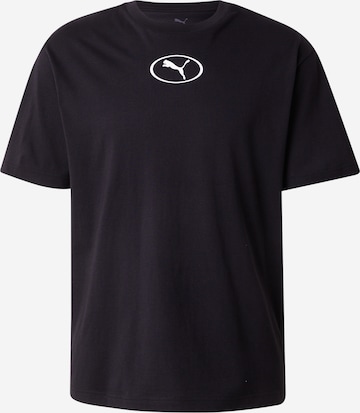 juoda PUMA Sportiniai marškinėliai: priekis