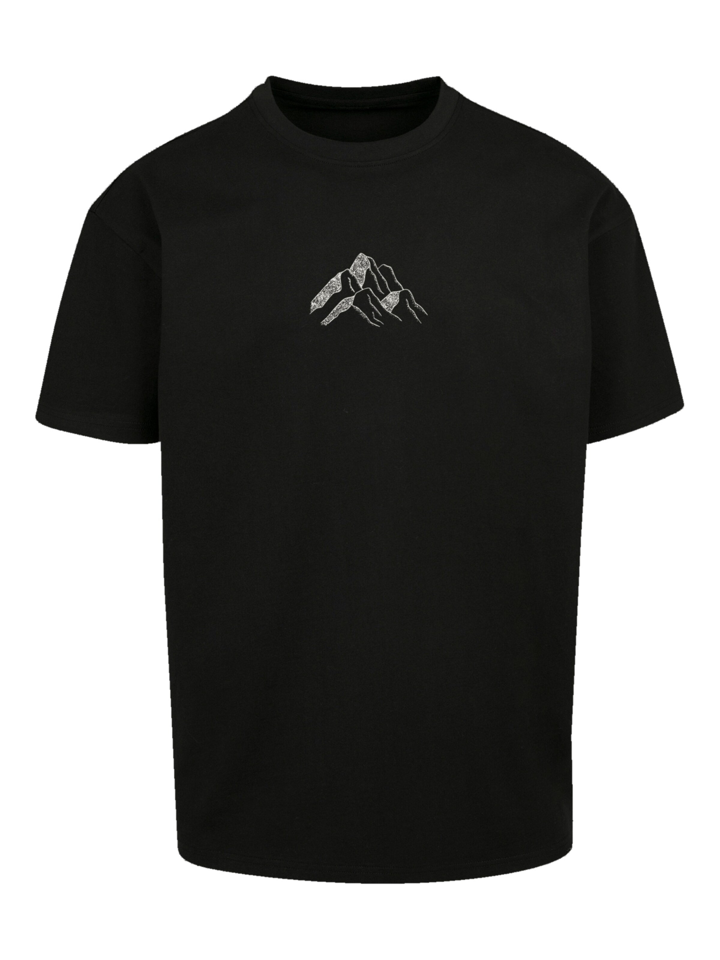 F4NT4STIC T-Shirt 'Mountain' in Schwarz: Vorderseite