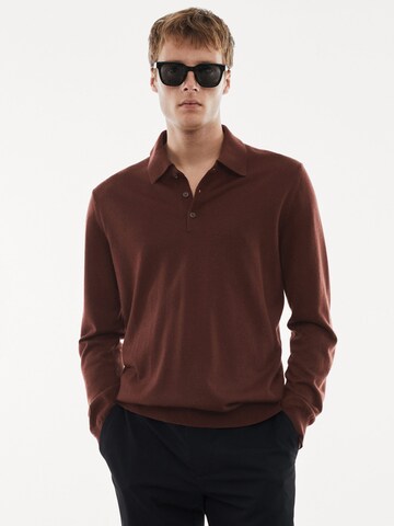 MANGO MAN Pullover 'WILLYS' i brun: forside