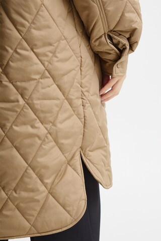 ICHI Between-Seasons Coat in Brown