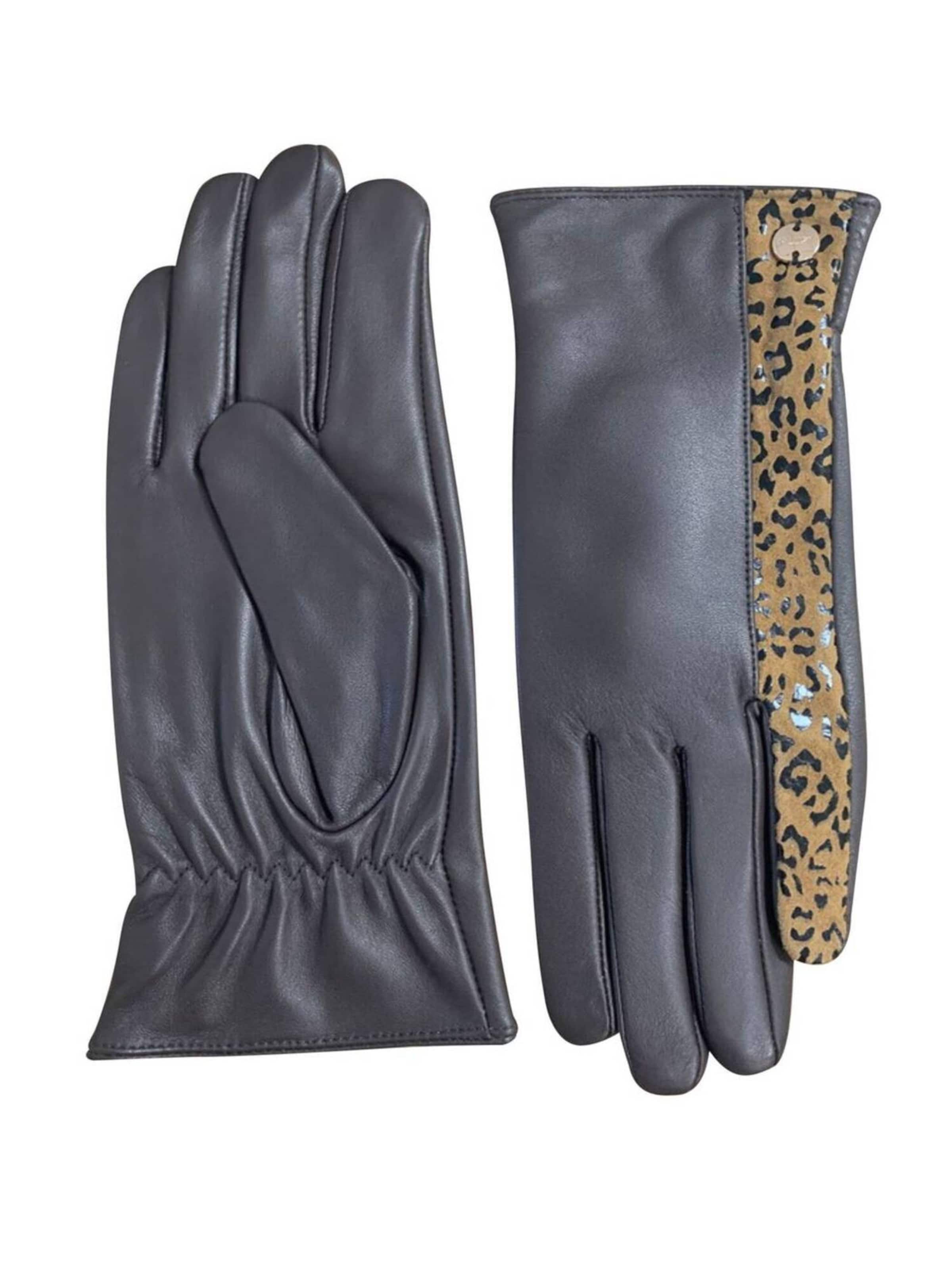 Deeluxe Vingerhandschoenen 'Achy' in Zwart: voorkant