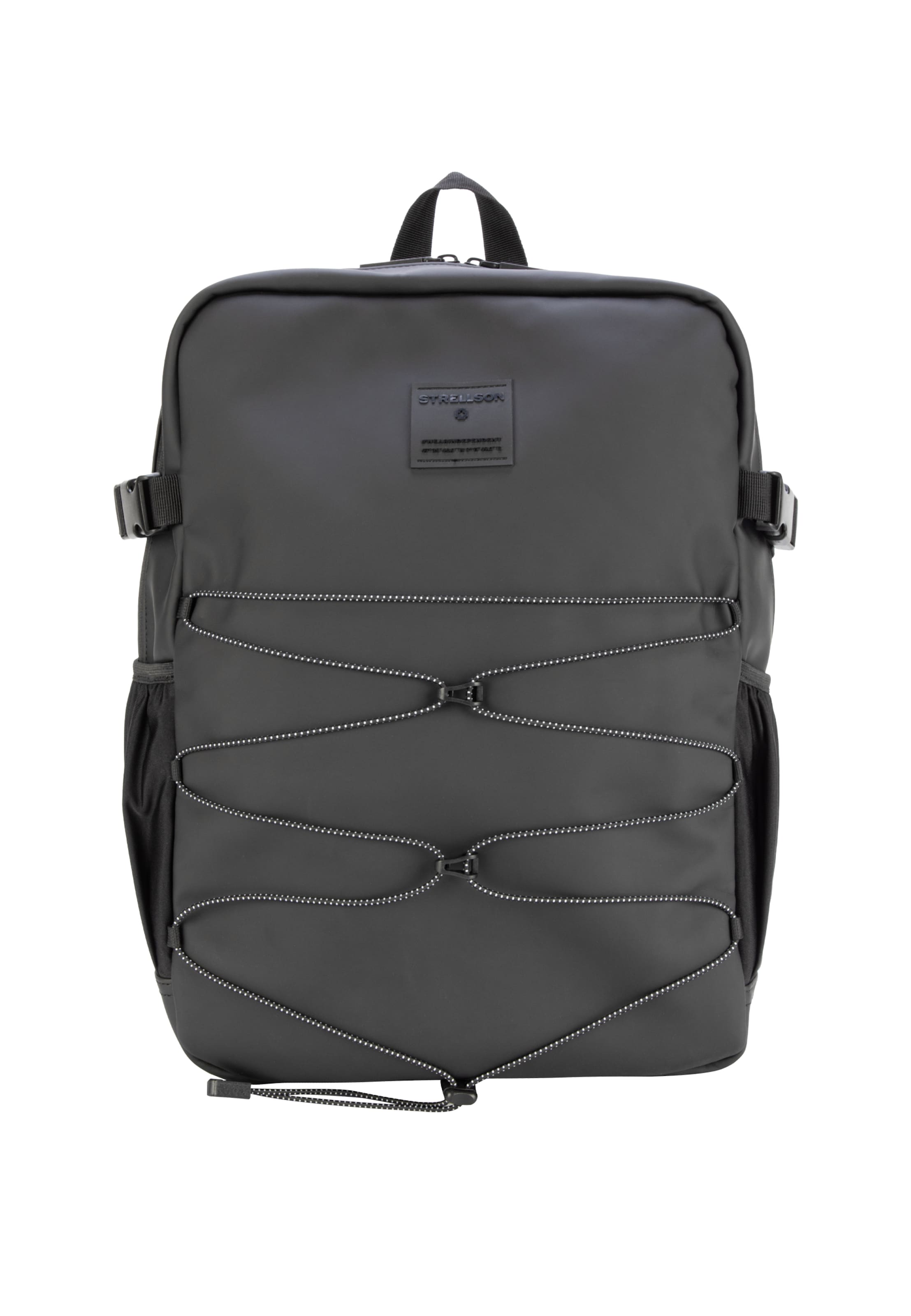 STRELLSON - Mochila 'Blackpool Jay' em preto: frente
