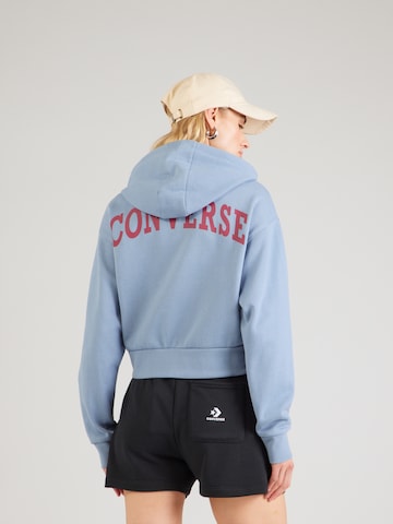 CONVERSE Mikina – modrá: přední strana