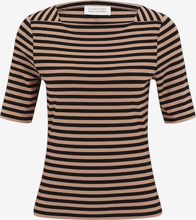 Marškinėliai 'Ela' iš Guido Maria Kretschmer Women, spalva – šviesiai ruda / juoda, Prekių apžvalga