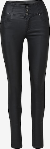 KOROSHISkinny Hlače - crna boja: prednji dio