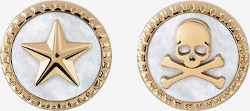 Boucles d'oreilles Philipp Plein en or : devant