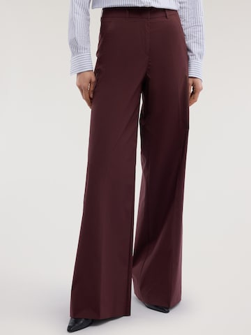 Wide leg Pantaloni di Trussardi in rosso