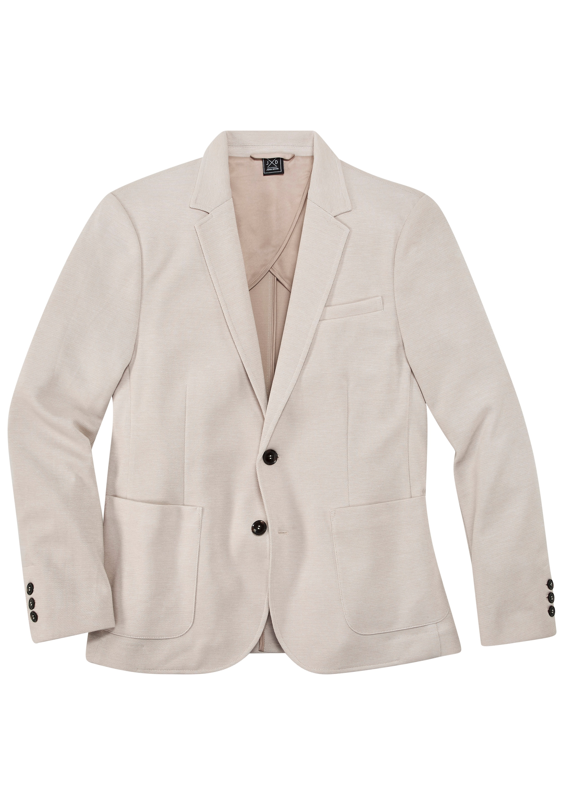 JOHN DEVIN Regular fit Business Blazer in Beige: front