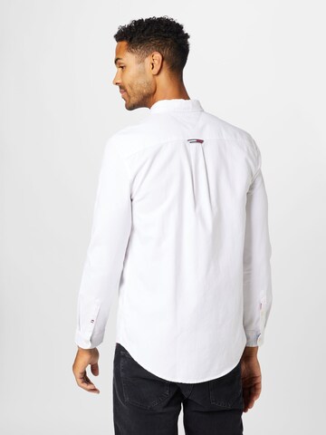 Tommy Jeans Regular fit Button Up Shirt in White