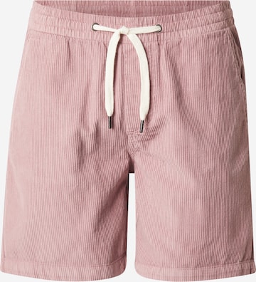 Pantalon chino Lindbergh en rose : devant