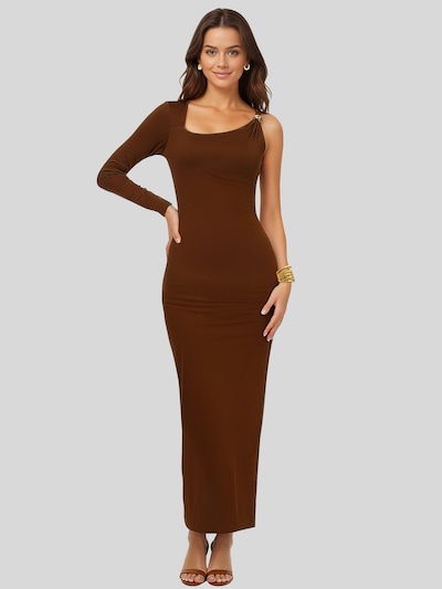LapaPlus Avondjurk in de kleur Bruin, Productweergave