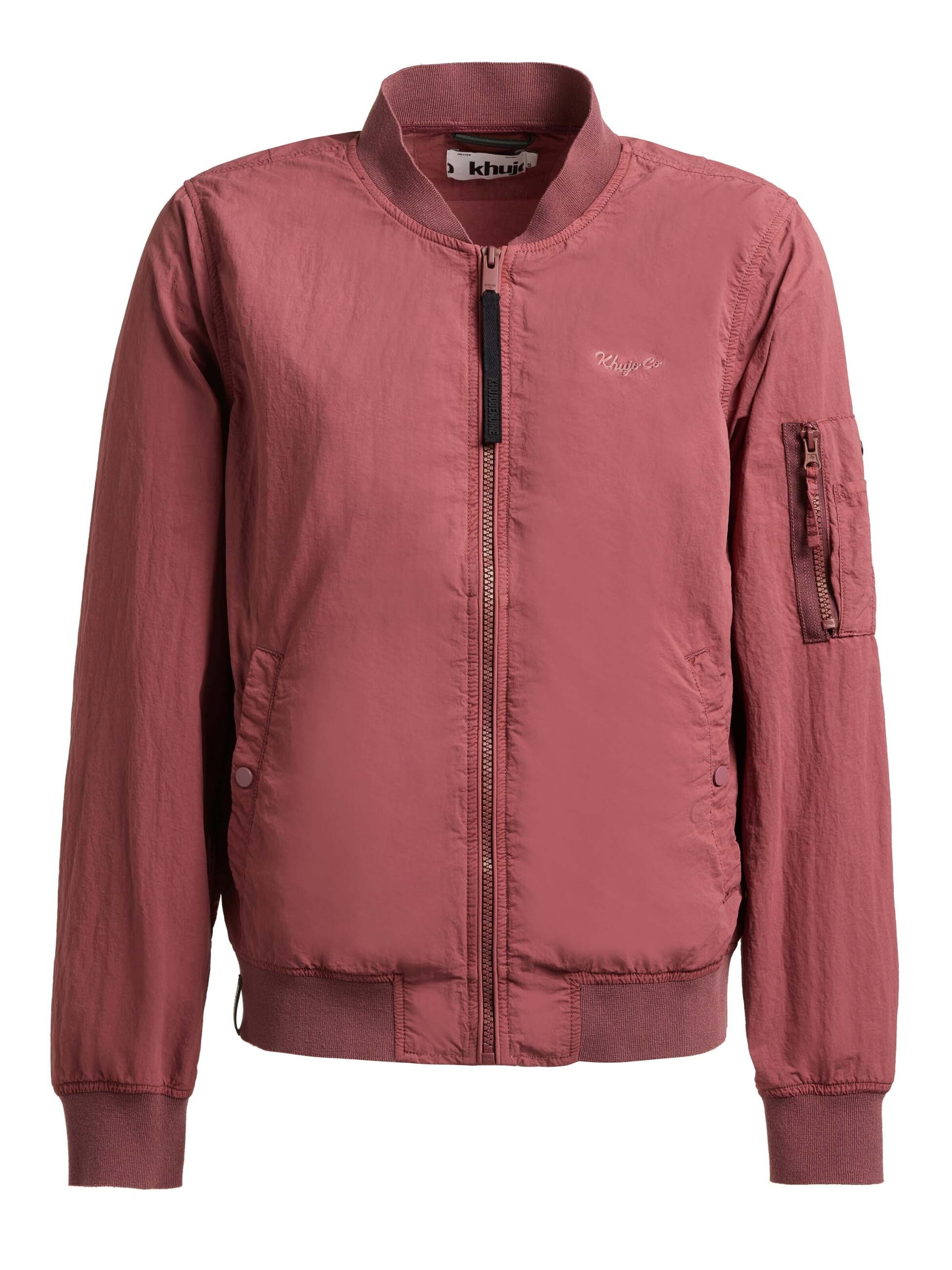 khujo Übergangsjacke 'Denz' in Pink: Vorderseite