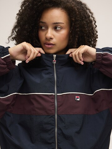 Giacca di felpa 'FERRARA oversized blocked woven track jacket' di FILA in blu
