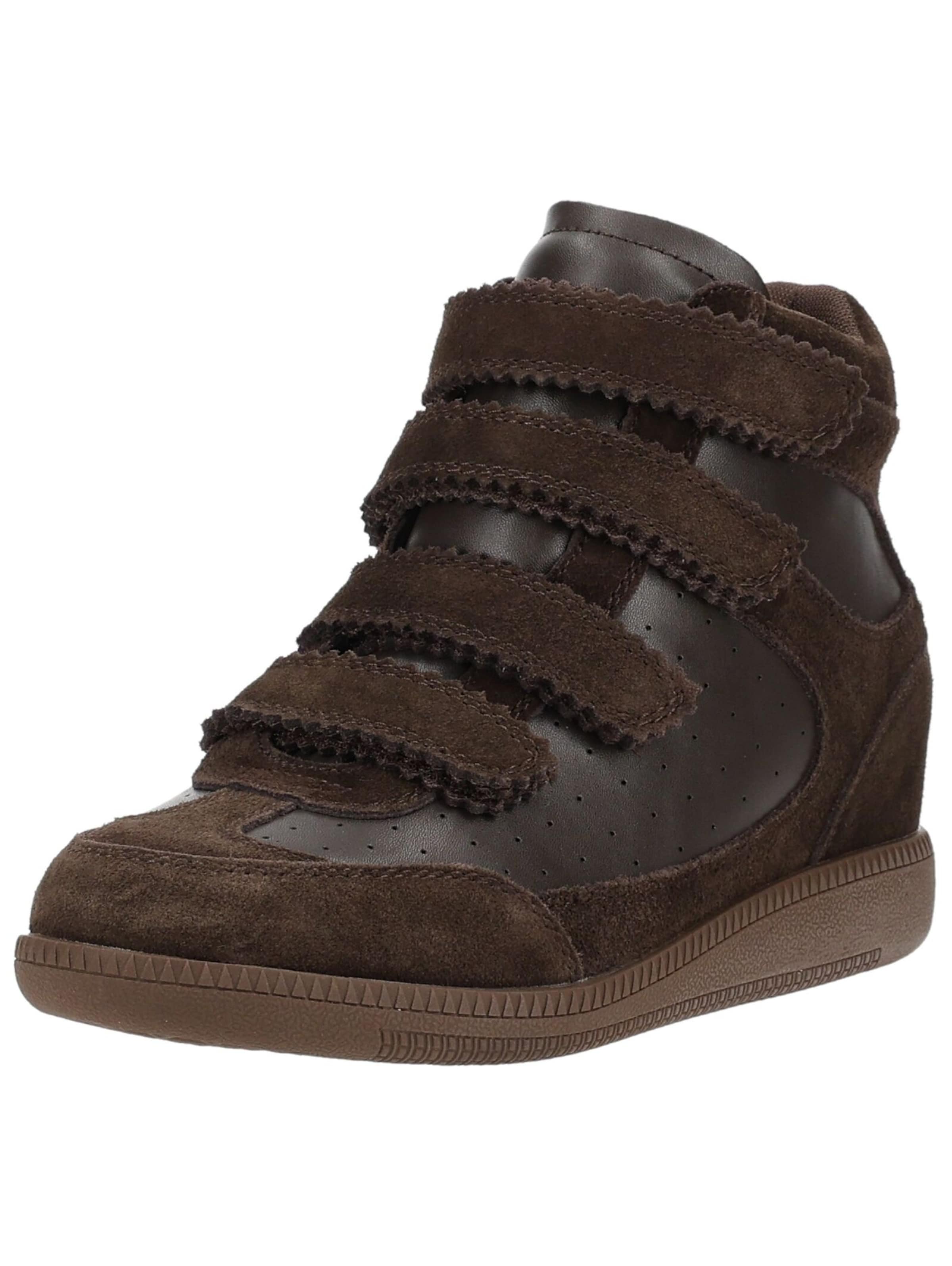 STEVE MADDEN Sneakers hoog in Bruin: voorkant