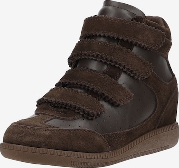 STEVE MADDEN Sneakers hoog in Bruin: voorkant