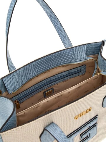 GUESS - Shopper 'Guess Cabas G Status 2 Natural/Light Denim' en beige