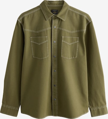 Next Regularny krój Koszula w kolorze zielony: przód