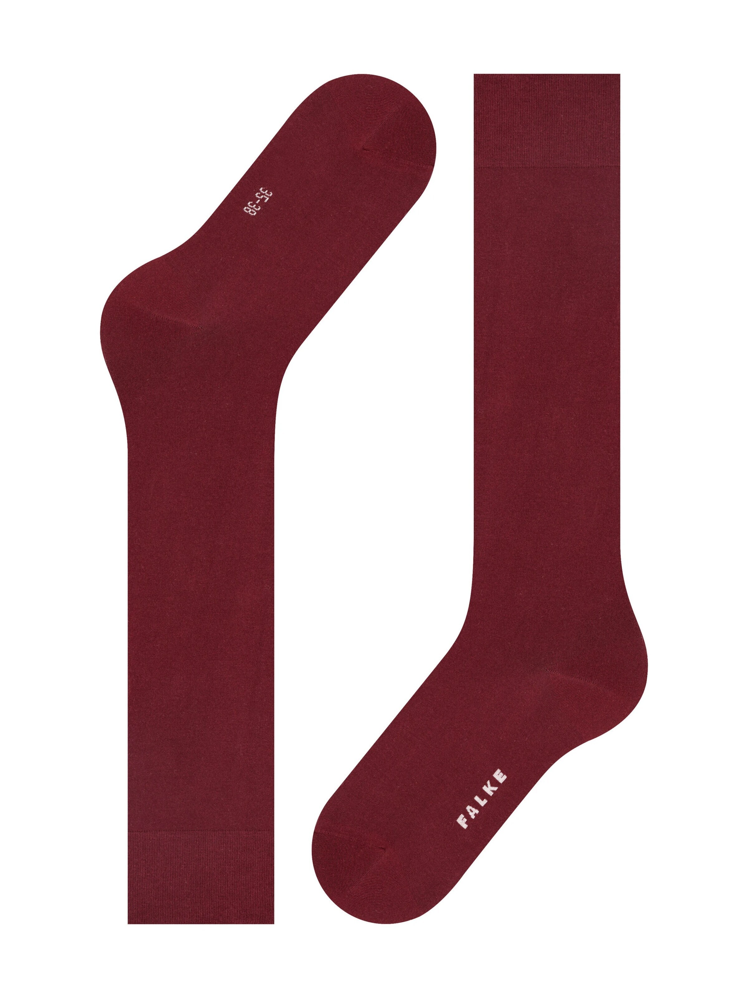 FALKE Knee High Socks 'Cotton Touch' in Red