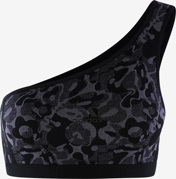 Bustier Soutien-gorge ' Asymetric Bralette ' ADIDAS SPORTSWEAR en noir : devant