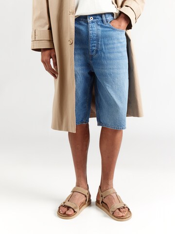 HUGO - Loosefit Vaquero en azul: frente