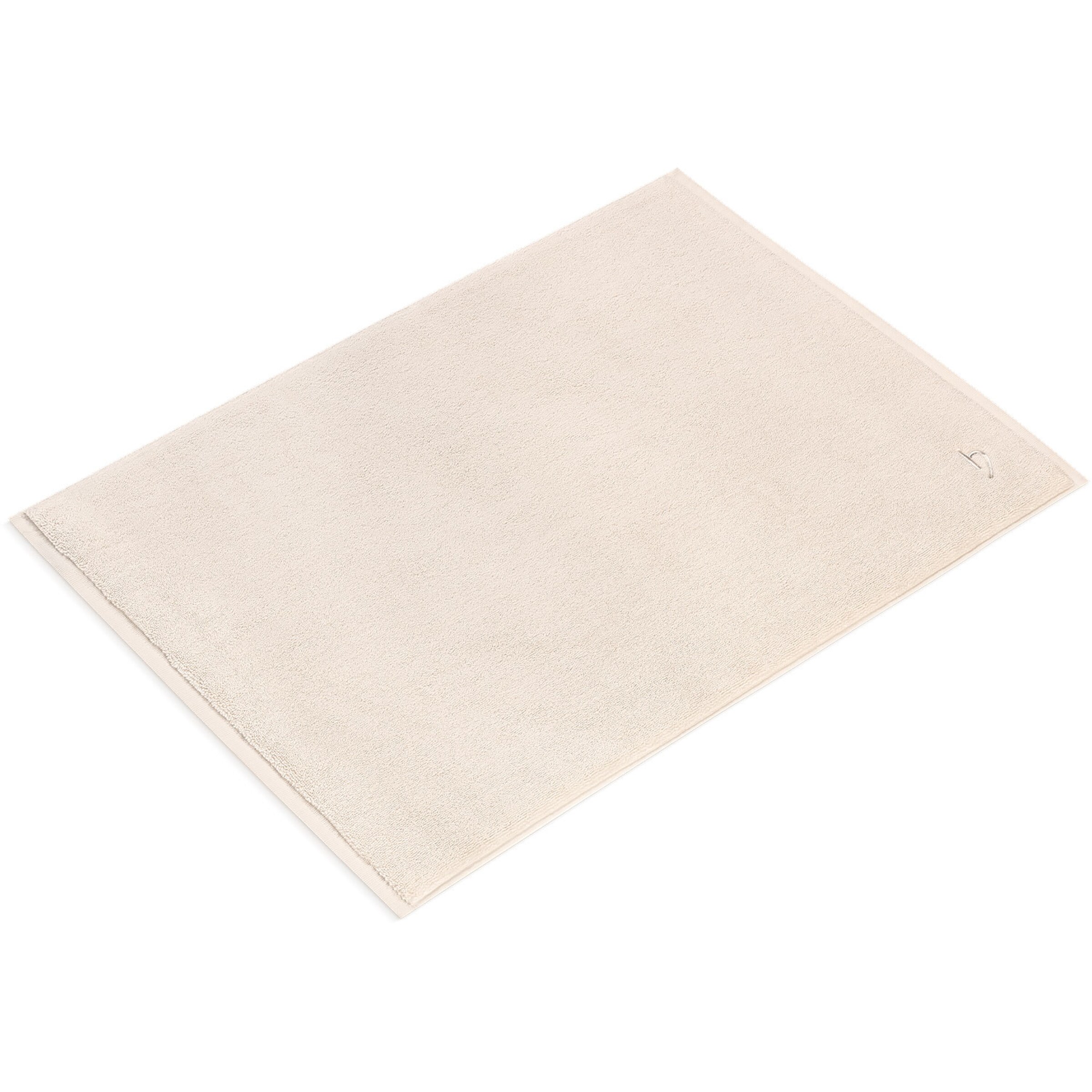 Herzbach home Badvorleger 'Pura', 1200 gsm, reine Baumwolle, in 50x70 cm in Beige