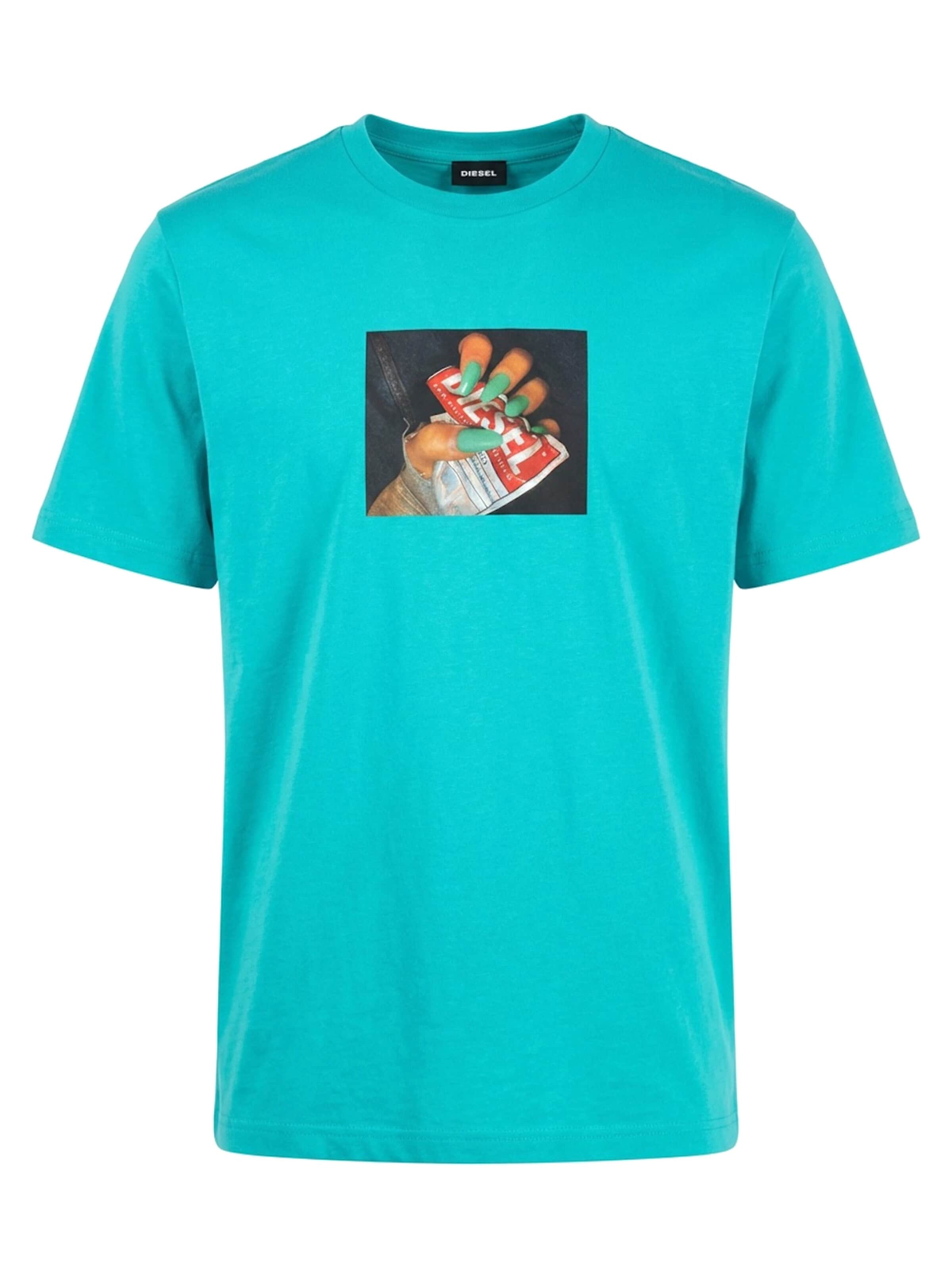 DIESEL Shirt 'T-JUST-A36 5II' in S in Turquoise, Item view