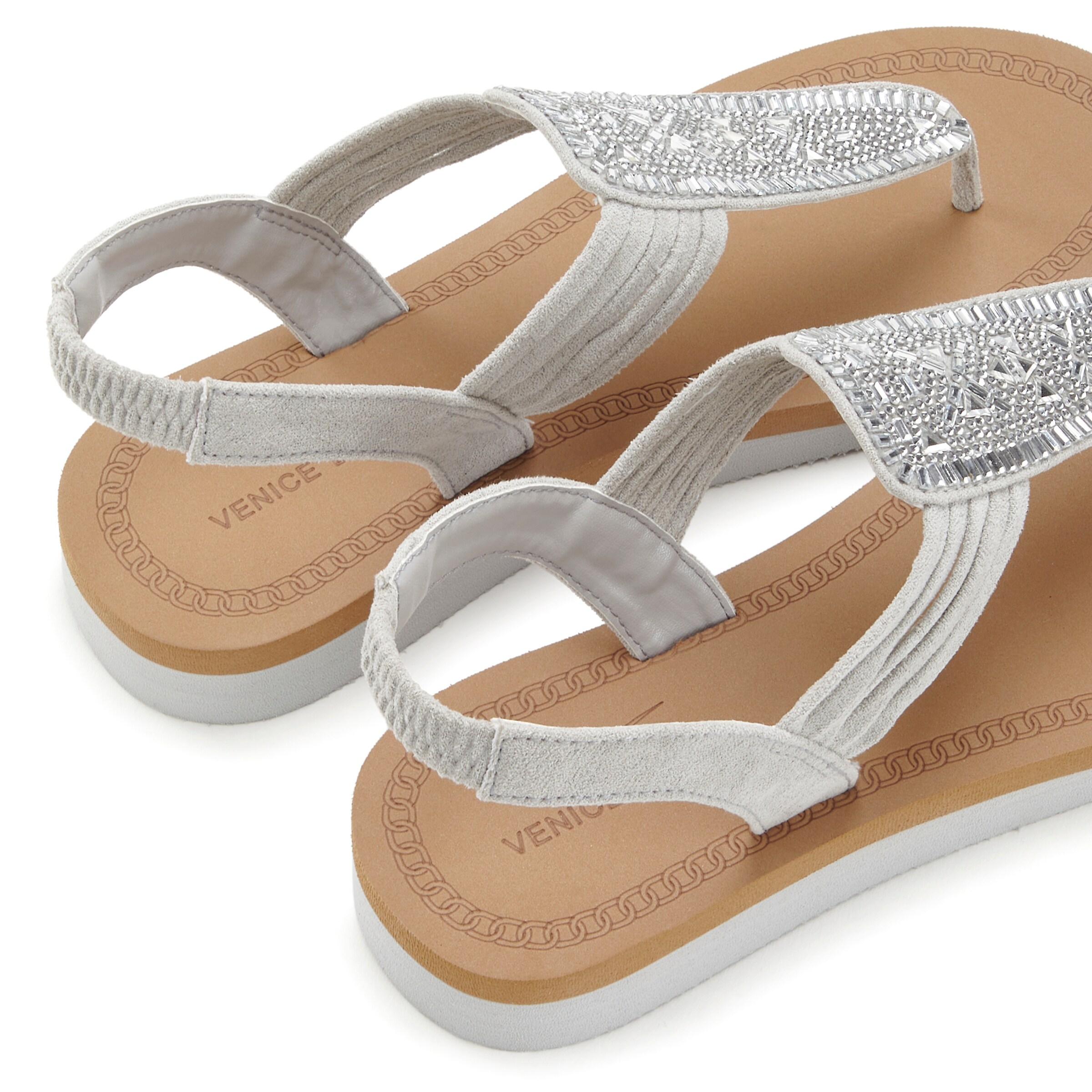 VENICE BEACH - Sandalias de dedo en gris