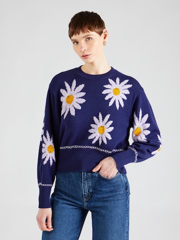 Pull-over UNITED COLORS OF BENETTON en bleu : devant