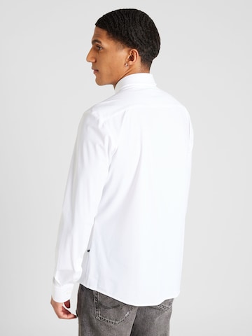 BOSS Black Comfort fit Button Up Shirt 'ROAN' in White