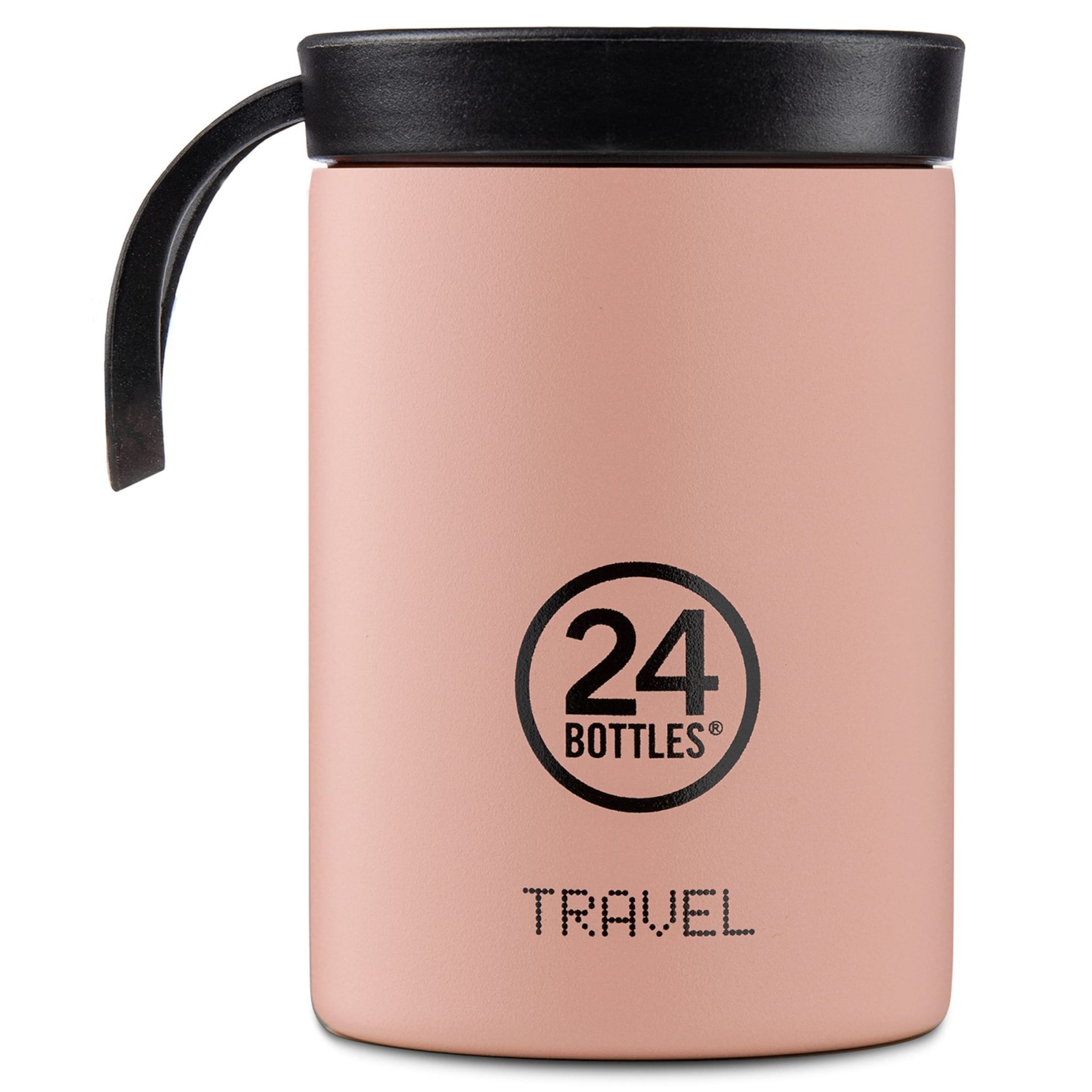 24Bottles Drinking Bottle in Pink: front