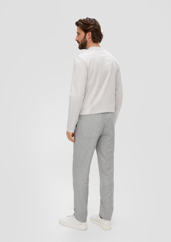 Coupe slim Pantalon à plis s.Oliver BLACK LABEL en gris : derrière