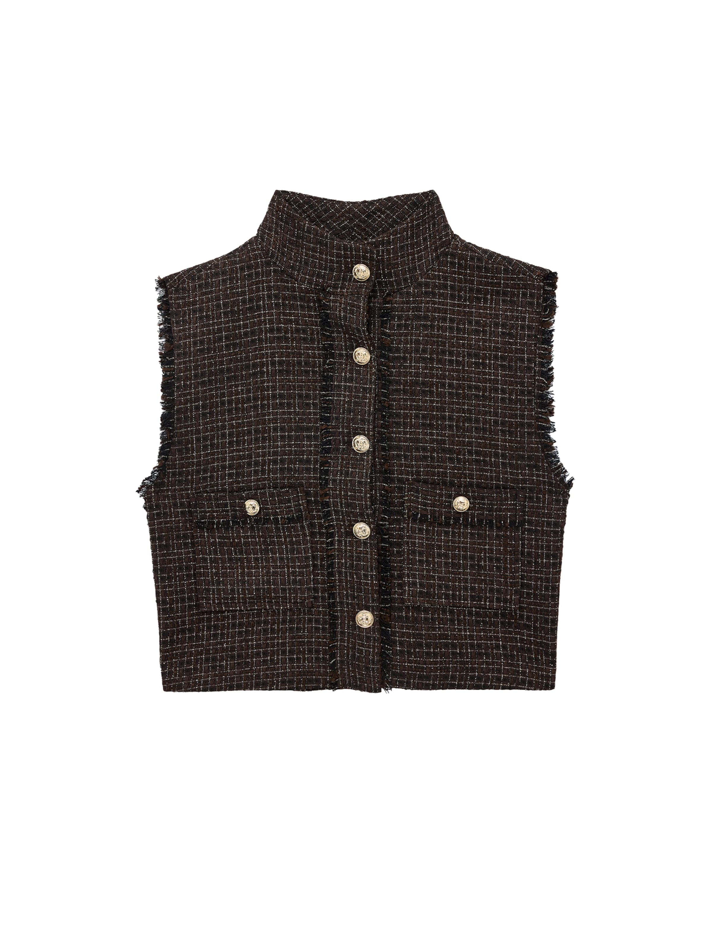 Koton Gilet in Bruin: voorkant