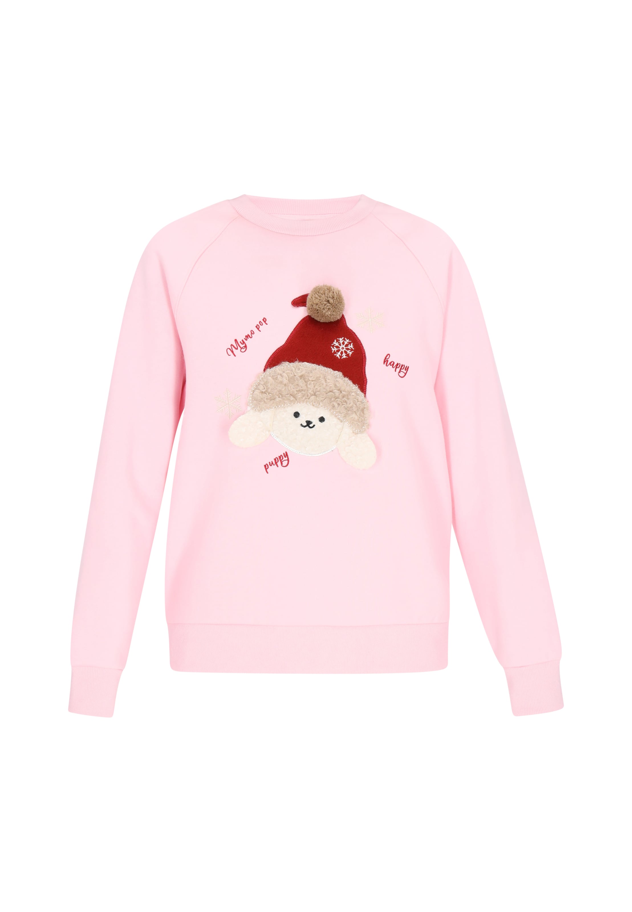 MYMO Sweatshirt 'Pop' in Roze: voorkant