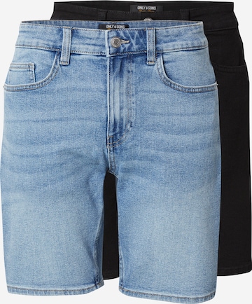regular Jeans 'ONSWEFT' di Only & Sons in blu: frontale