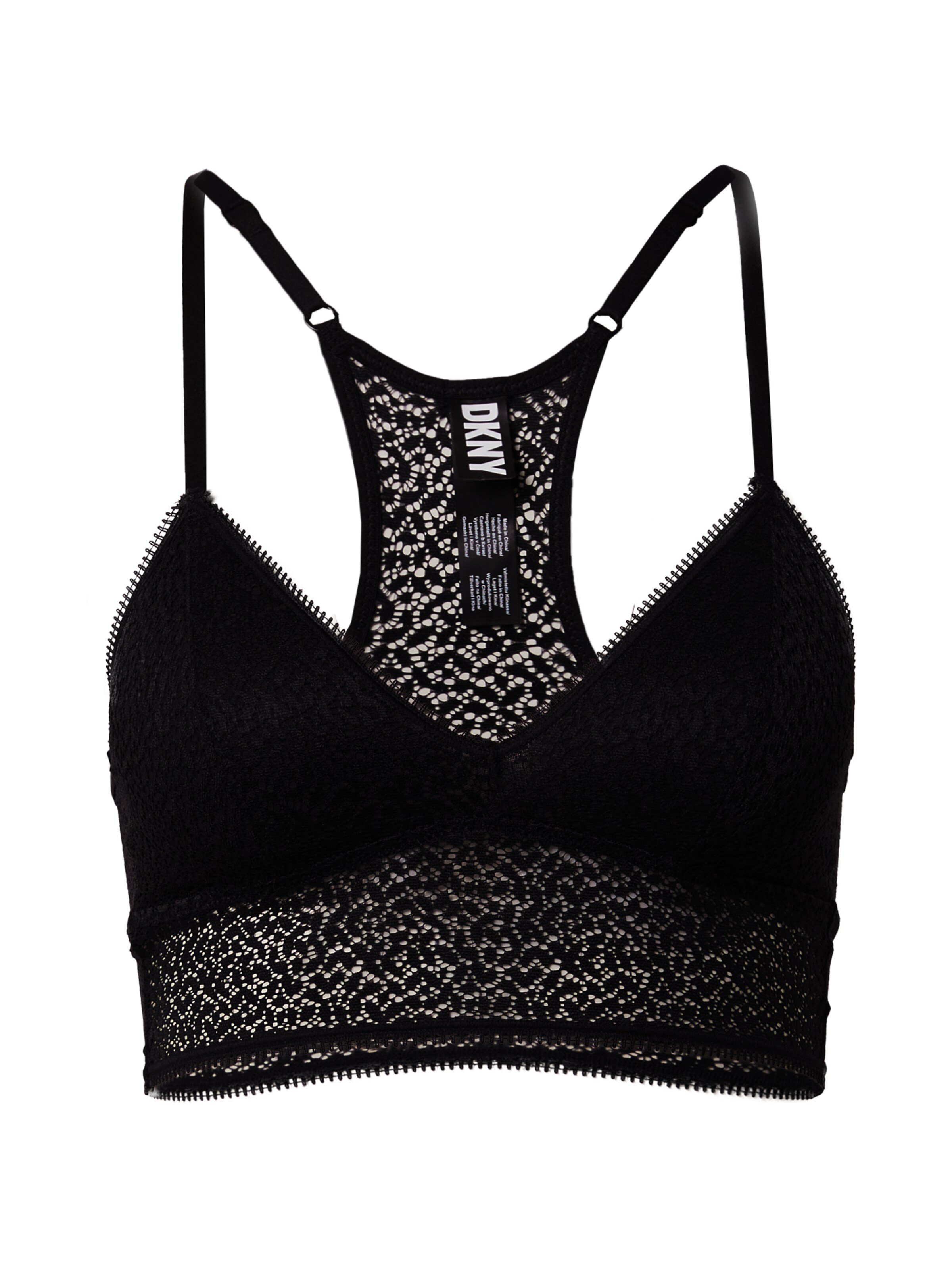 DKNY Intimates Triangle Bra in Black: front