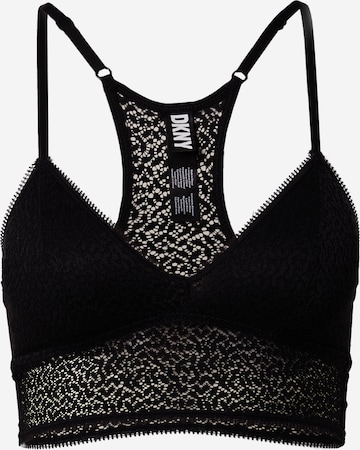 DKNY Intimates Triangle Bra in Black: front