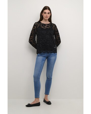Cream Bluse 'Shuri' in Schwarz