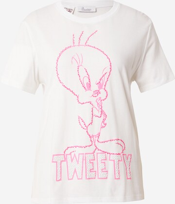 T-shirt 'Tweety' PRINCESS GOES HOLLYWOOD en blanc : devant