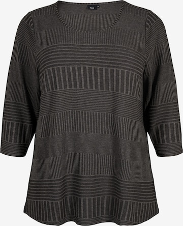 Zizzi - Blusa 'Mari' em cinzento: frente