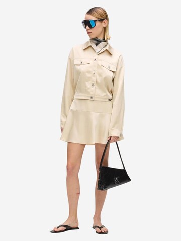 KARL LAGERFELD JEANS - Falda 'KLJ Satin Mini Skirt B2W12017' en beige