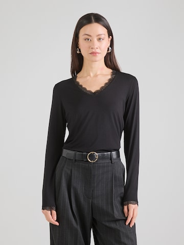 Soyaconcept - Camiseta 'Marica' en negro: frente