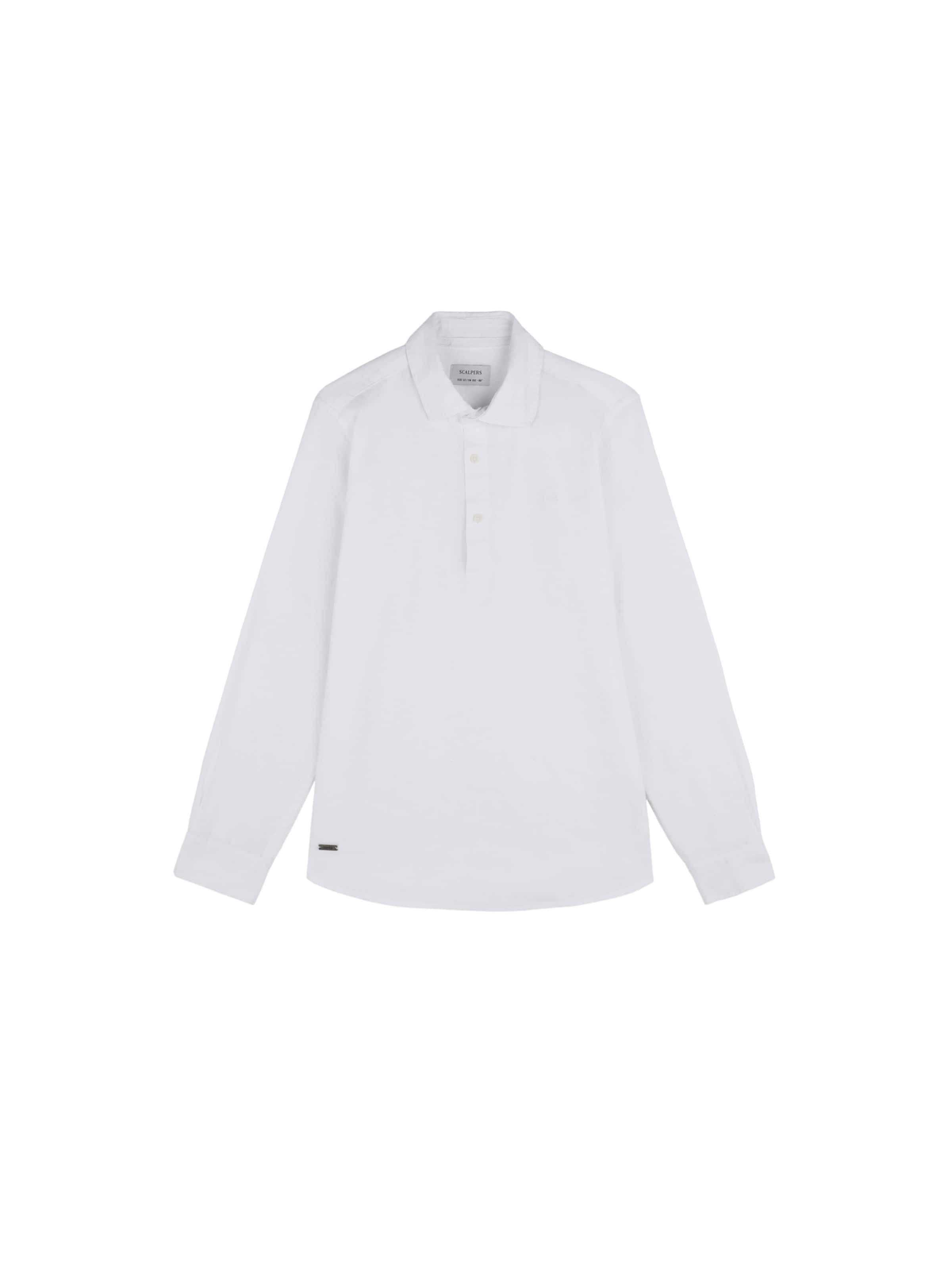Scalpers Regular Fit Paita ' ' värissä valkoinen: etupuoli