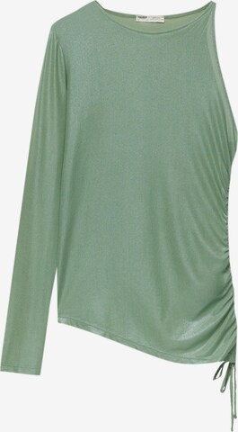 Pull&Bear Shirt in Groen: voorkant