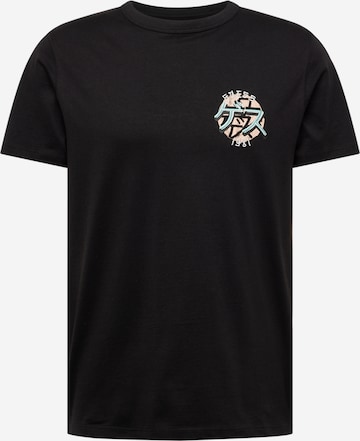 GUESS Тениска 'CALIFORNIA DRAGON' в черно: отпред