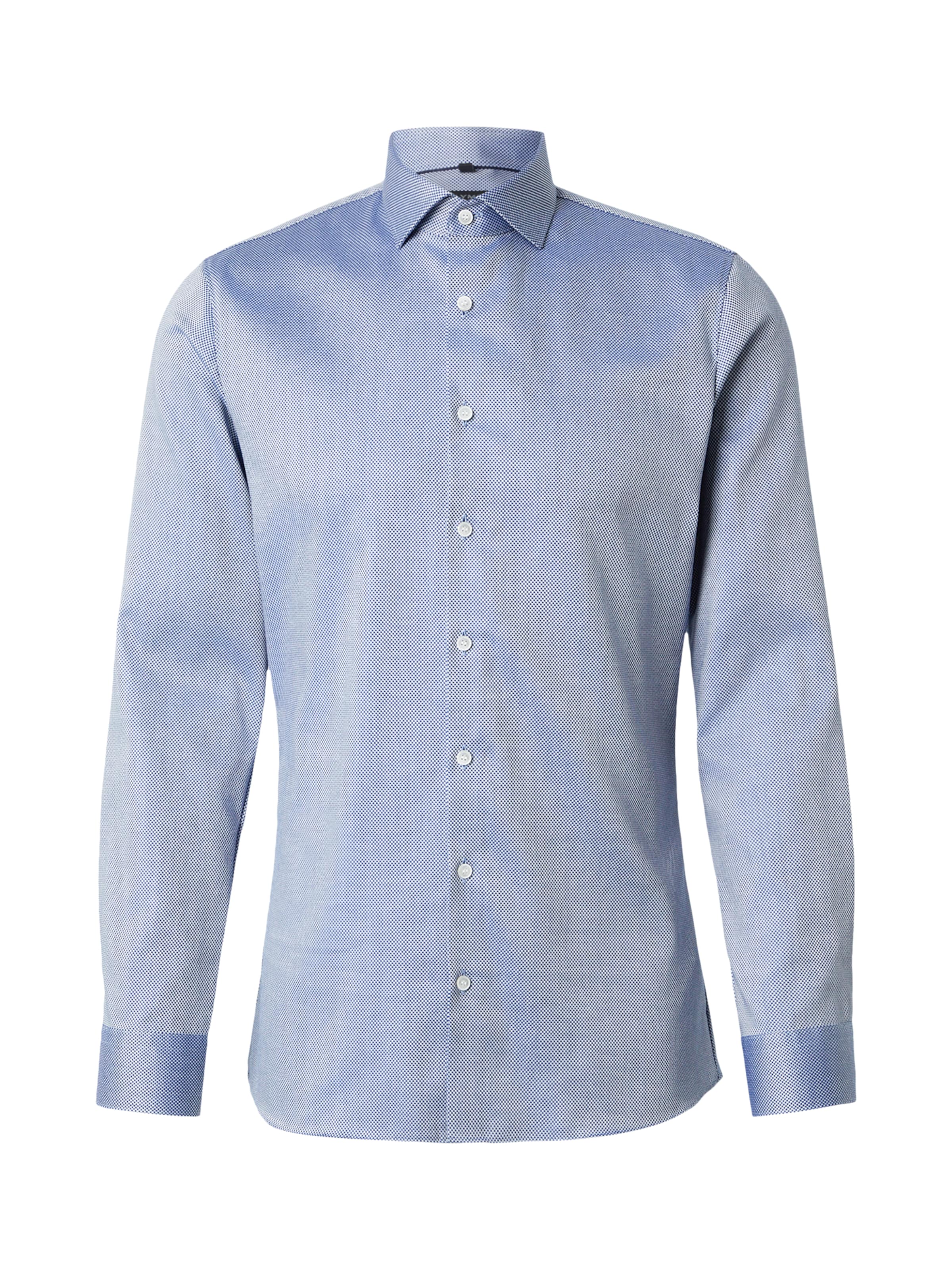 OLYMP Přiléhavý střih Košile 'No 6 six' – modrá: přední strana