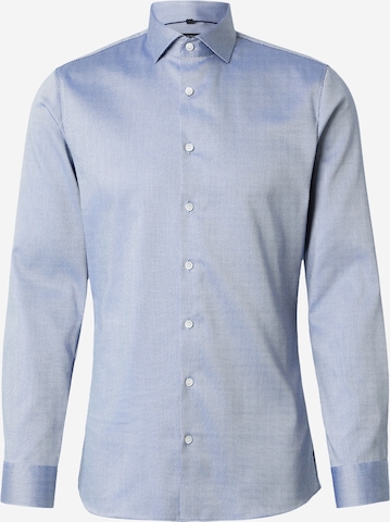 OLYMP Slim Fit Paita 'No 6 six' värissä sininen: etupuoli