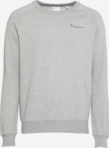 Sweat-shirt 'ELM' KnowledgeCotton Apparel en gris : devant