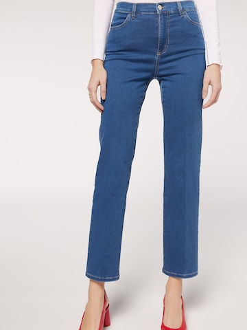 CALZEDONIA Regular Jeans in Blau: predná strana
