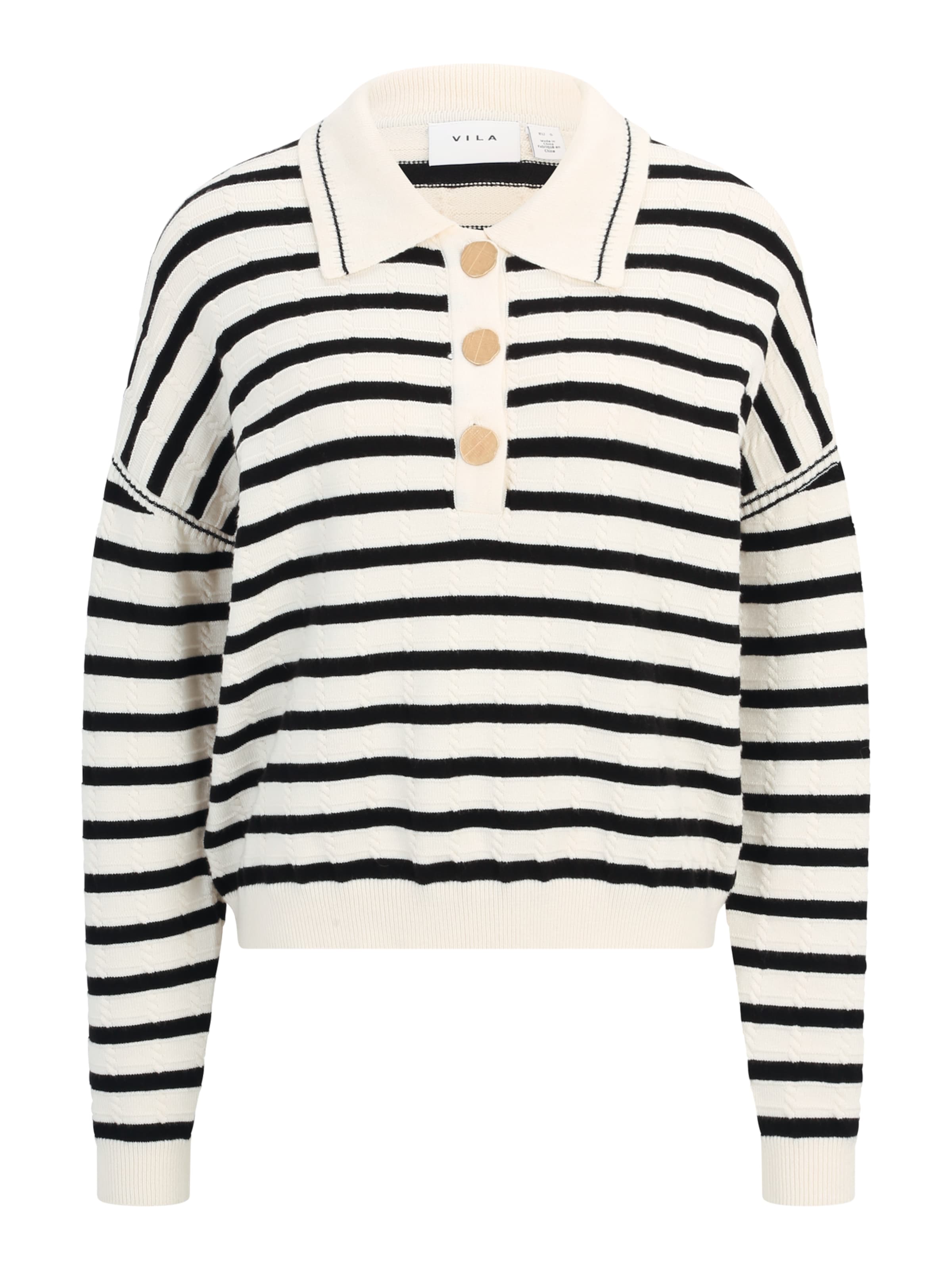 VILA Свитер 'Malfine' в Бежевый: спереди